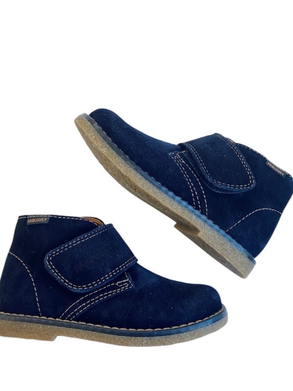 Pablosky kids genuine suede blue
Velcro booties NEW